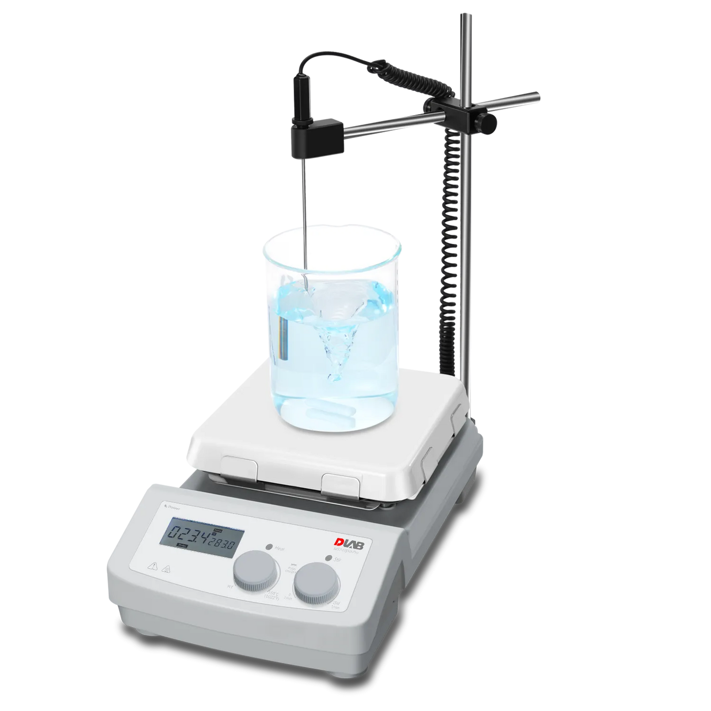 MS7-H550-Pro LCD Digital Magnetic Hotplate Stirrer With 7 Inch Ceramic Plate
