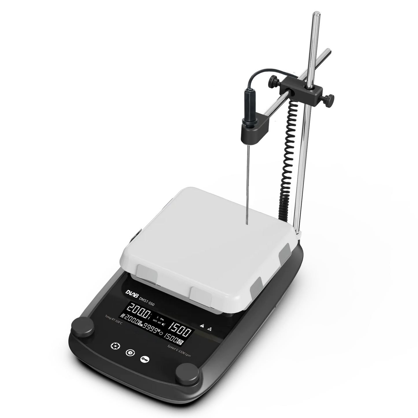 DMS7-550M LCD Glass Ceramic Heating Magnetic Stirrer with Timer Product Features