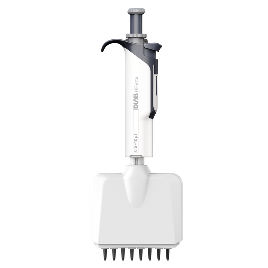 HiPette Fully Autoclavable Manual 8-Channel Adjustable Colorful Pipette