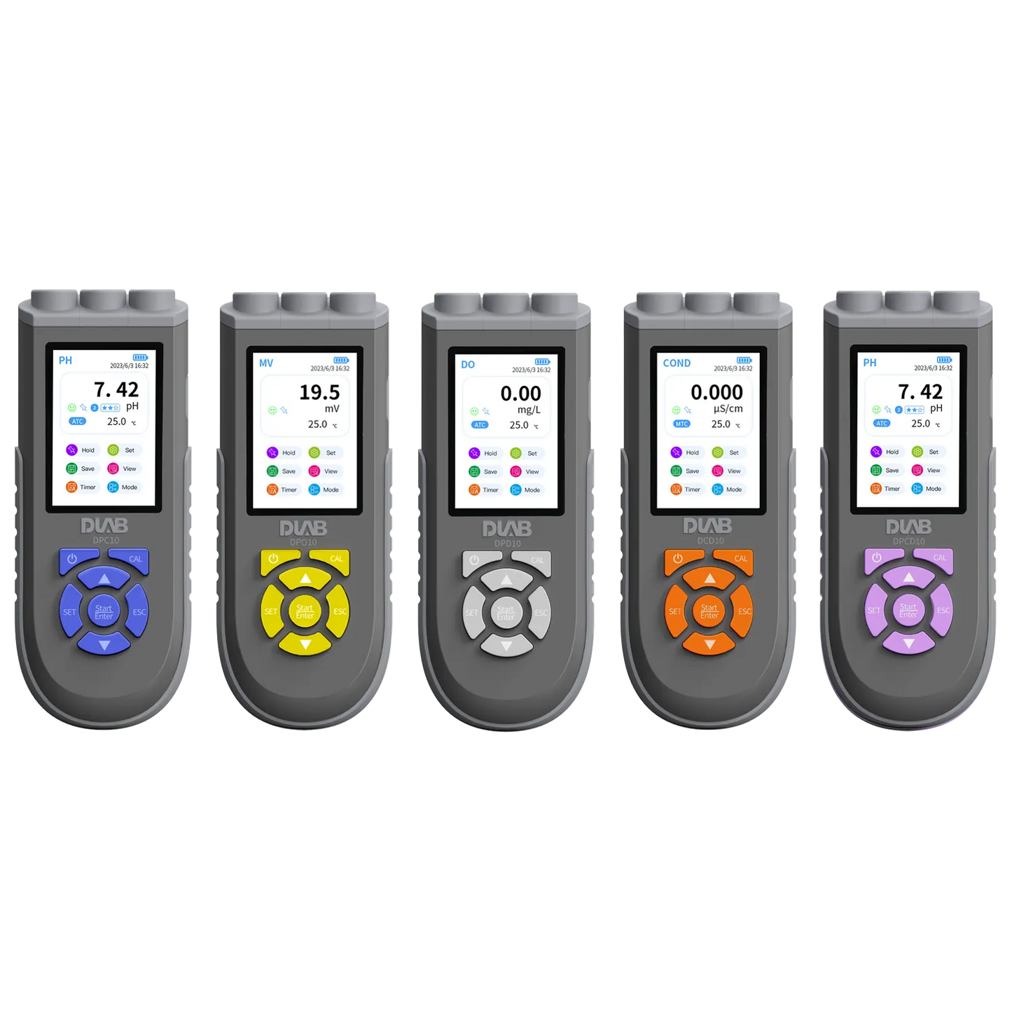Portable Meters(Multi parameter)（DPC10， DPD10， DCD10， DPO10， DPCD10）