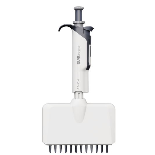 HiPette Fully Autoclavable Manual 12-Channel Adjustable Color-Coded Pipette